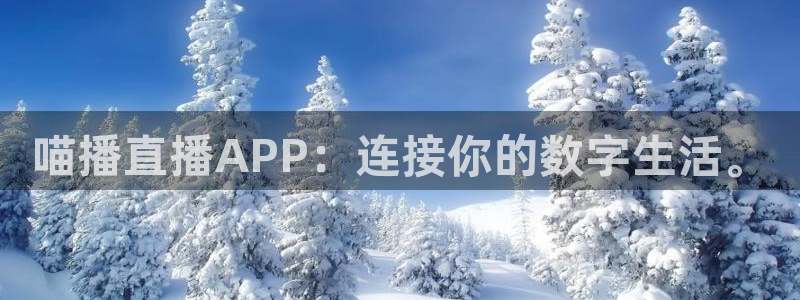玩球体育直播吧：喵播直播APP：连接你的数字生活。